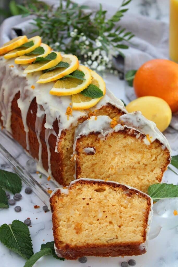 Orangen-Mandel-Kuchen mit Likör